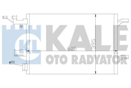 Радиатор кондиционера Chevrolet Cruze, Orlando, Opel Astra J, Astra J Gtc Kale oto radyator 391100