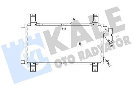 Радіатор кондиціонера Mazda 6 Condenser  KALE OTO RADYATOR Kale oto radyator 392100