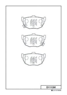 Колодки гальмівні дискові KASHIYAMA D1113M