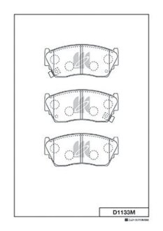 Колодки гальмівні дискові KASHIYAMA D1133M