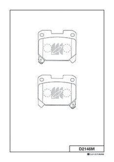 Колодки гальмівні дискові KASHIYAMA D2146M