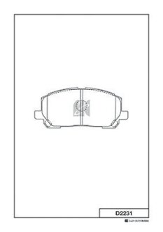 Колодки дискового гальма KASHIYAMA D2231