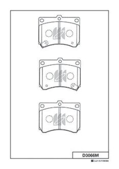 Колодки дискового гальма KASHIYAMA D3066M