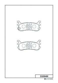 Колодки дискового гальма KASHIYAMA D3094M