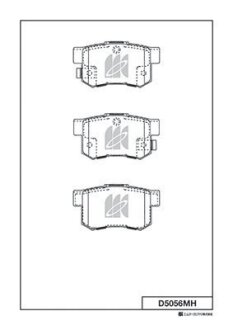 Колодки дискового гальма KASHIYAMA D5056MH
