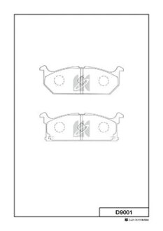 Колодки гальмівні дискові KASHIYAMA D9001