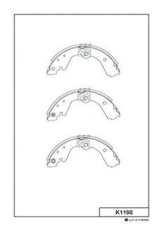 Колодки гальмівні барабанні KASHIYAMA K1198