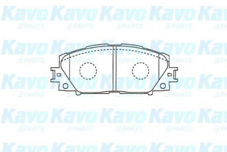 Комплект гальмівних колодок KAVO KBP-9140