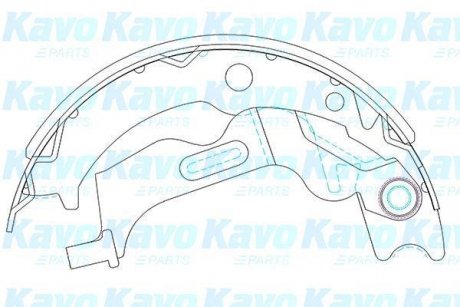 Комплект гальмівних колодок KAVO KBS-1405