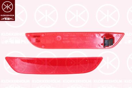 Відбивач світла задній правий червоний KLOKKERHOLM 60340782