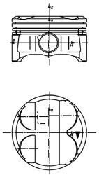 Поршень KOLBENSCHMIDT 40086600