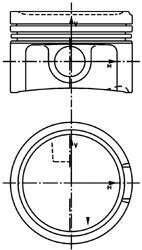 Поршень KOLBENSCHMIDT 40434600 (фото 1)