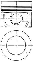 Поршень VW 79,75 1,2TDI/1,6TDI (вир-во) KOLBENSCHMIDT 41095610 (фото 1)