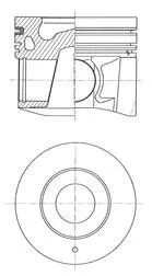 Поршень KOLBENSCHMIDT 41274600 (фото 1)