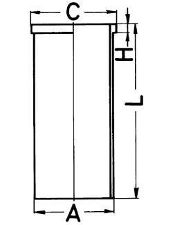 Гільза поршнева KOLBENSCHMIDT 88681190