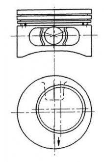 Поршень (вир-во KS) KOLBENSCHMIDT 92123620