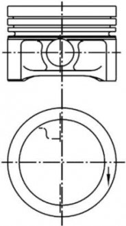 Поршень (вир-во KS) KOLBENSCHMIDT 99455610