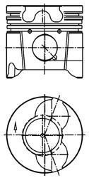 Поршень KOLBENSCHMIDT 99879620