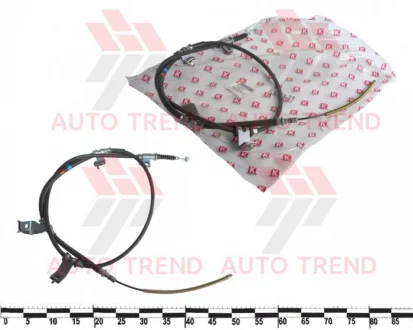Трос ручного тормоза HYUNDAI H-1 08- (W/O ABC) LH* KOREASTAR KCBH-377