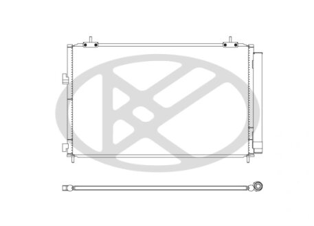 Радіатор кондиціонера в зборі KOYORAD CD010705