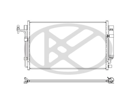 Радіатор кондиціонера в зборі KOYORAD CD020406