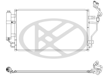 Радіатор кондиціонера в зборі KOYORAD CD020860
