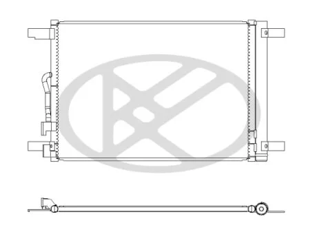 Радіатор кондиціонера в зборі KOYORAD CD450921