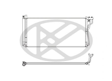 Радіатор кондиціонера в зборі KOYORAD CD810534
