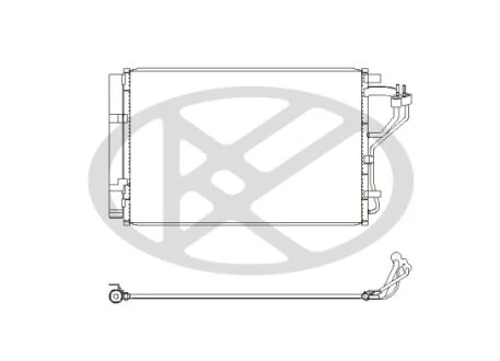 Радіатор кондиціонера в зборі KOYORAD CD810624