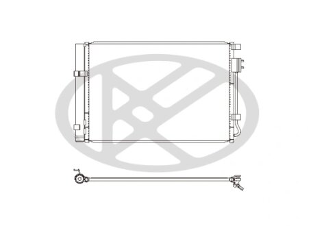 Радіатор кондиціонера в зборі KOYORAD CD810639
