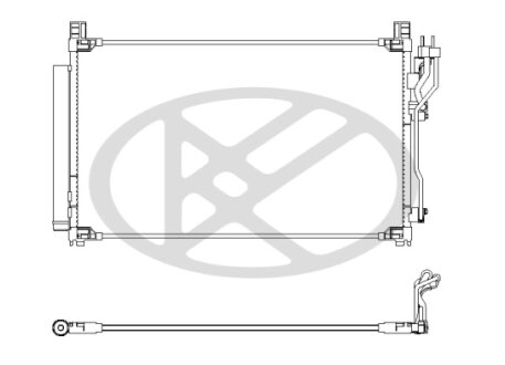 Радіатор кондиціонера в зборі KOYORAD CD810901