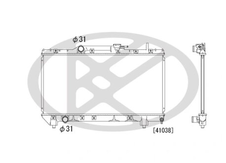 Радіатор охолоджування двигуна KOYORAD PL010343