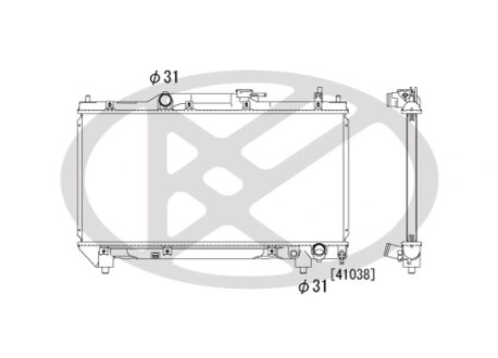 Радіатор охолоджування двигуна KOYORAD PL010874