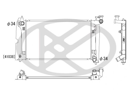 Радіатор охолоджування двигуна KOYORAD PL011609