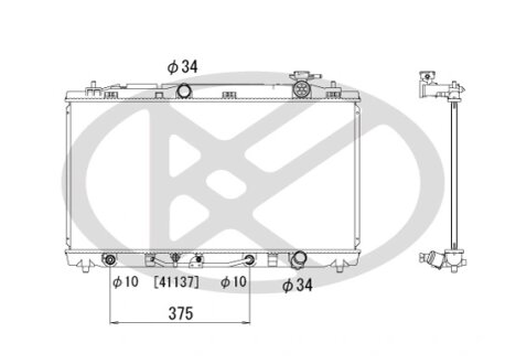 Радіатор охолоджування двигуна KOYORAD PL011861R