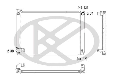 Радіатор охолоджування двигуна KOYORAD PL011979