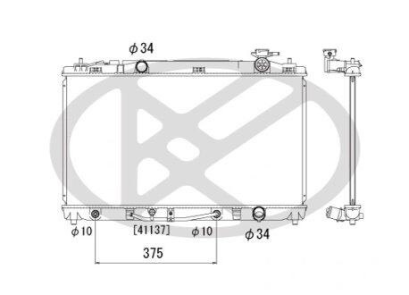 Радіатор охолоджування двигуна KOYORAD PL012017