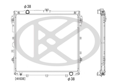 Радіатор охолоджування двигуна KOYORAD PL012076