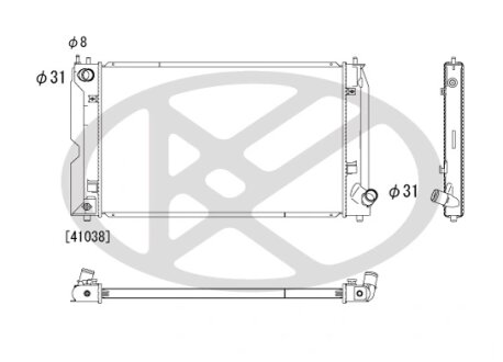 Радіатор охолоджування двигуна KOYORAD PL012143