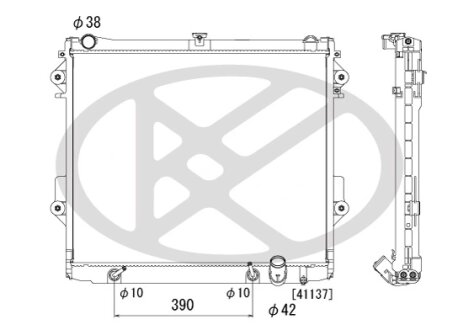 Радіатор охолоджування двигуна KOYORAD PL012203