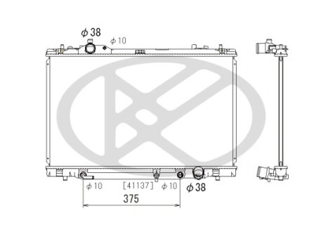 Радіатор охолоджування двигуна KOYORAD PL012322