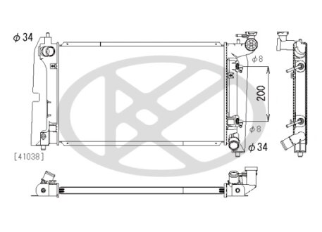 Радіатор охолоджування двигуна KOYORAD PL012355