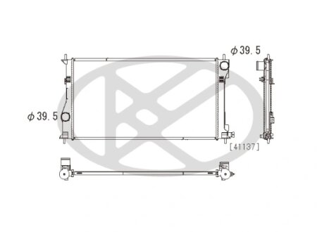 Радіатор охолоджування двигуна KOYORAD PL012663