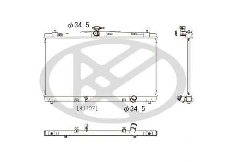 Радіатор охолоджування двигуна KOYORAD PL012679R