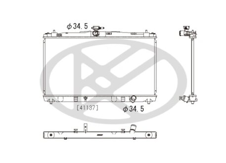 Радіатор охолоджування двигуна KOYORAD PL012680R