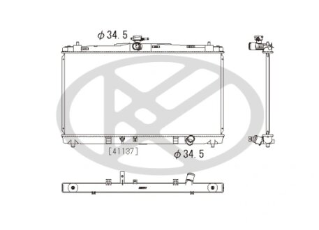 Радіатор охолоджування двигуна KOYORAD PL012681R