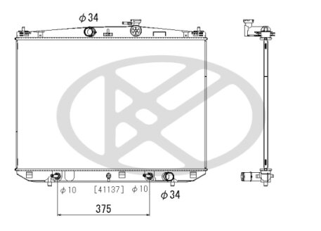 Радіатор охолоджування двигуна KOYORAD PL013038