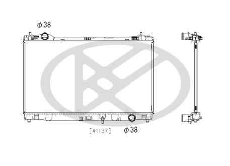 Радіатор охолоджування двигуна KOYORAD PL013067