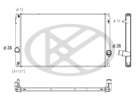 Радіатор охолоджування двигуна KOYORAD PL013183