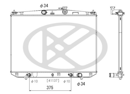 Радіатор охолоджування двигуна KOYORAD PL013292